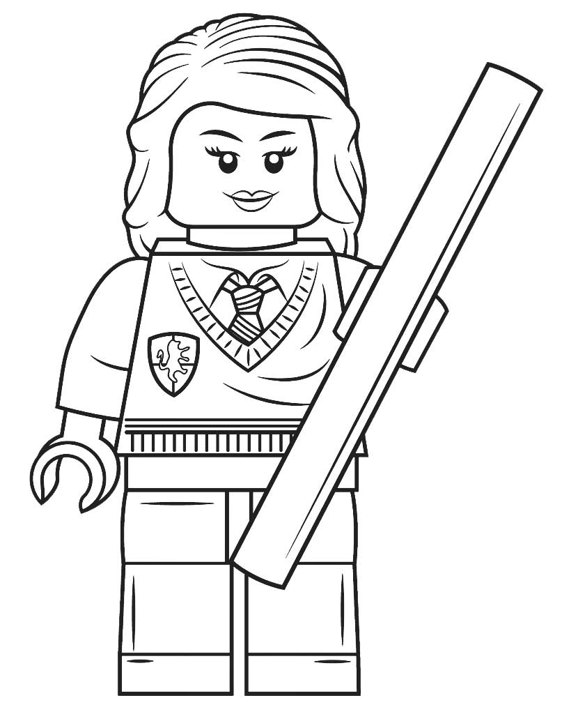 Online coloring book: Lego Hermione coloring book